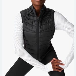 Sweaty Betty Accelerate Water Resistant Vest, Black, small